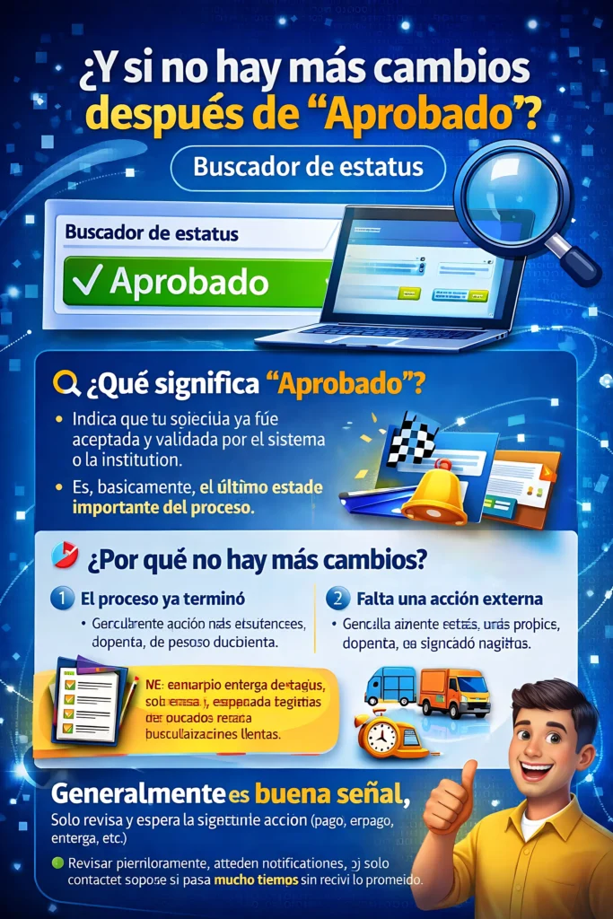 ¿Y si no hay más cambios después de “Aprobado”?