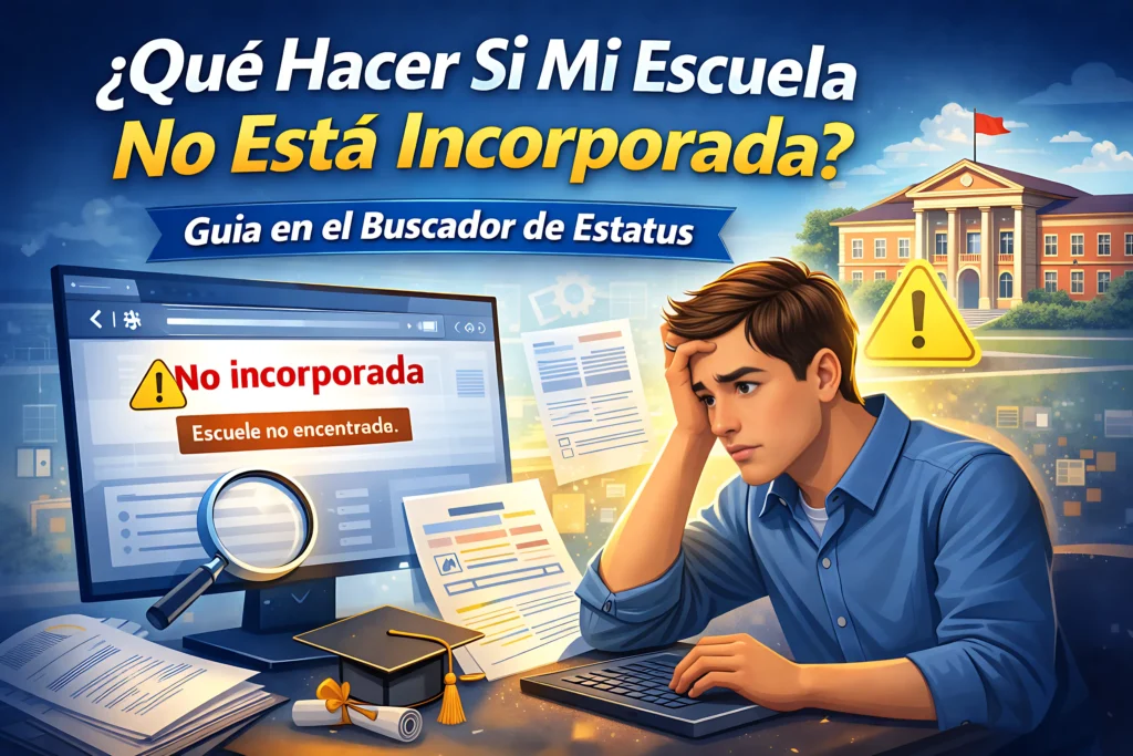 ¿Qué Hacer Si Mi Escuela No Está Incorporada?