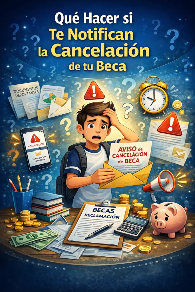 Qué Hacer si Te Notifican la Cancelación de tu Beca
