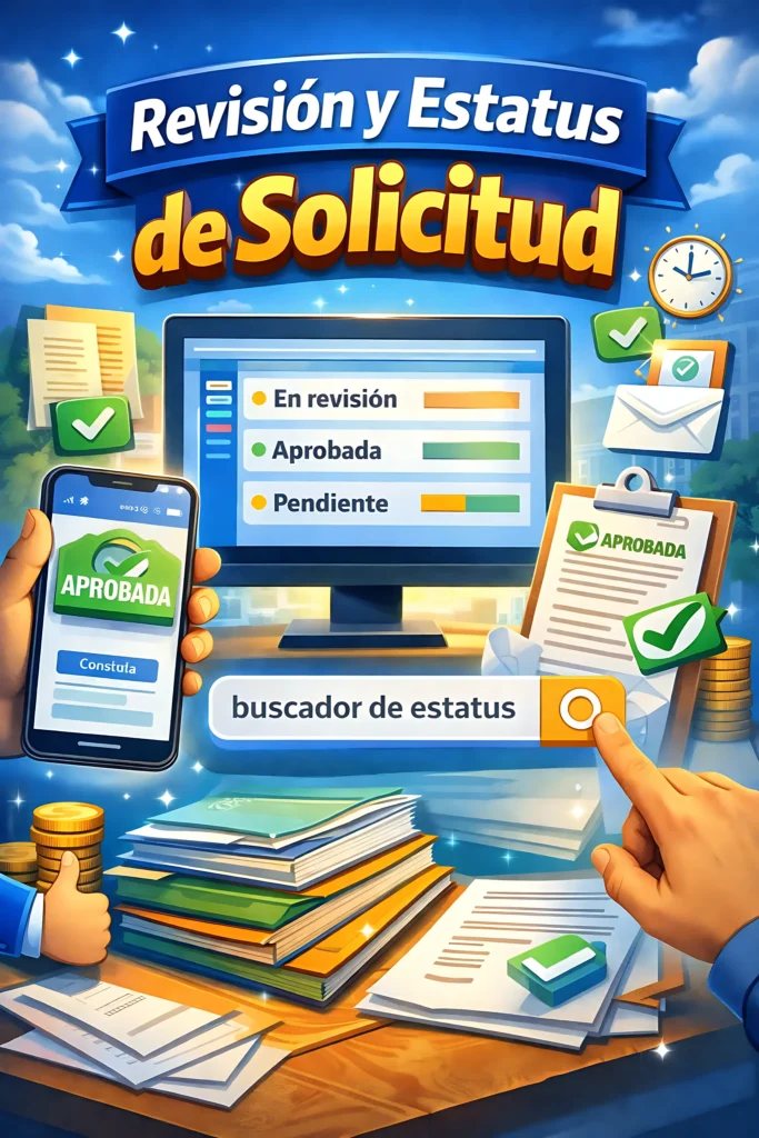 Revisión y Estatus de Solicitud