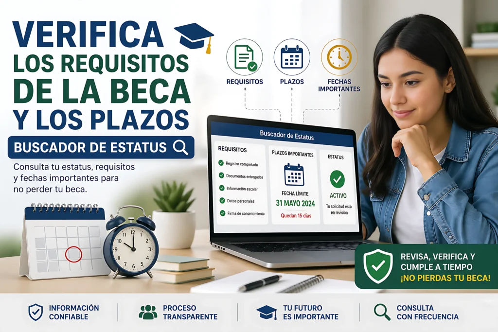 Verifica los Requisitos de la Beca y los Plazos