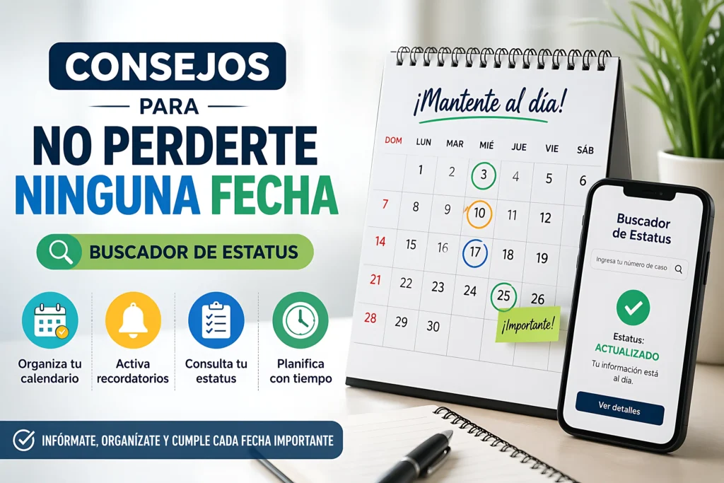 Consejos para no perderte ninguna fecha