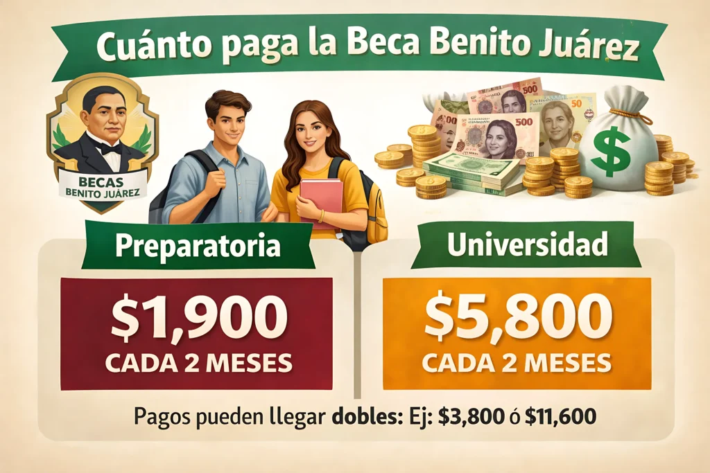 Cuánto paga la Beca Benito Juárez