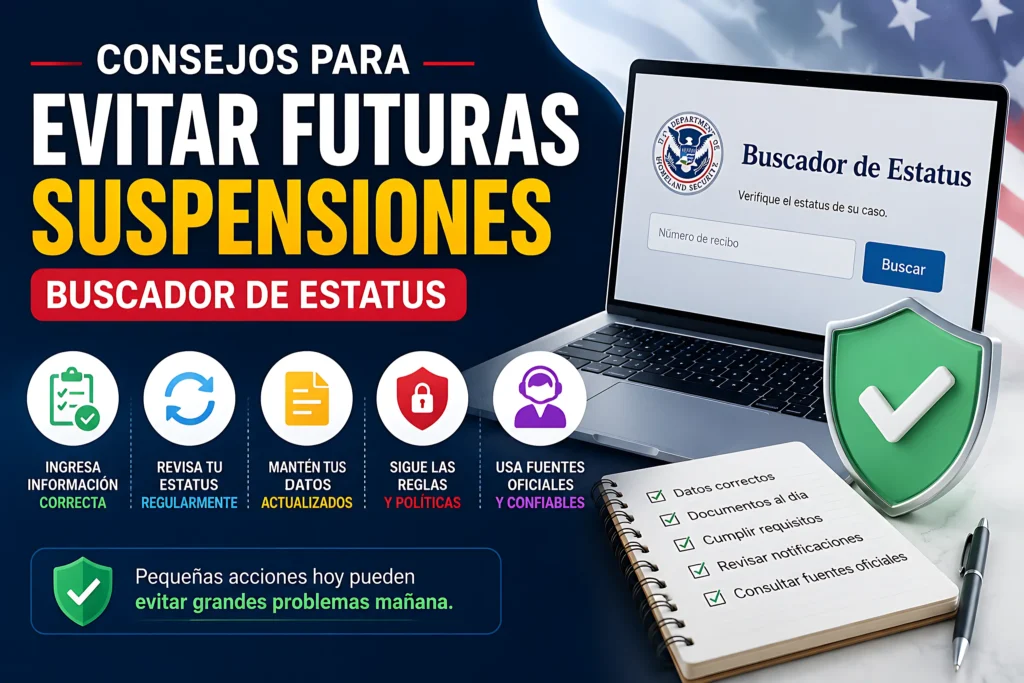 Consejos para evitar futuras suspensiones