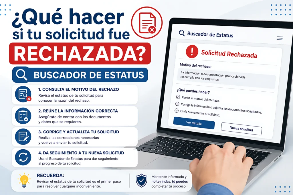 Qué hacer si tu solicitud fue rechazada