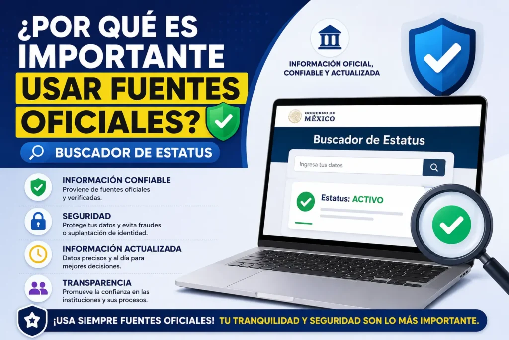 Por qué es importante usar fuentes oficiales