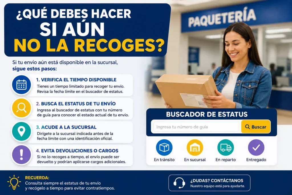 ¿Qué debes hacer si aún no la recoges?