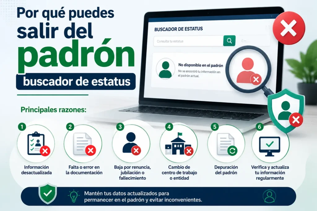 Por qué puedes salir del padrón