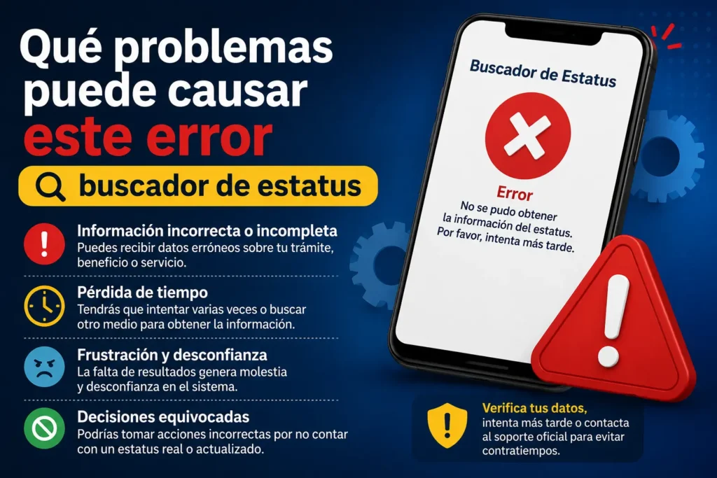 Qué problemas puede causar este error
