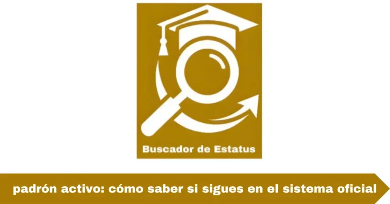 padrón activo: cómo saber si sigues en el sistema oficial