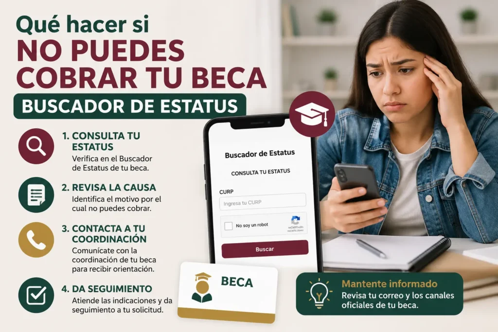 Qué hacer si no puedes cobrar tu beca
