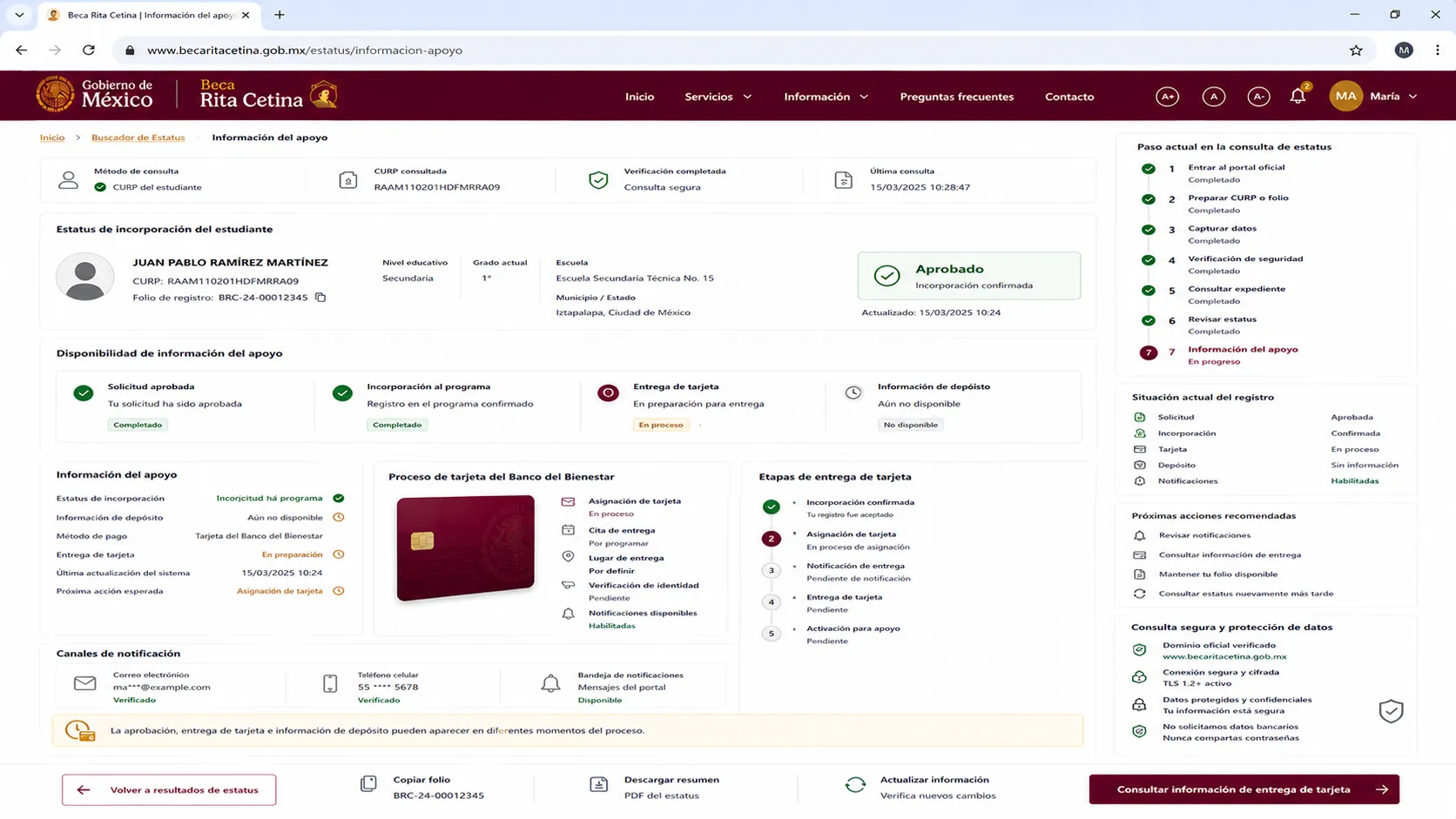 Completa la verificación de seguridad